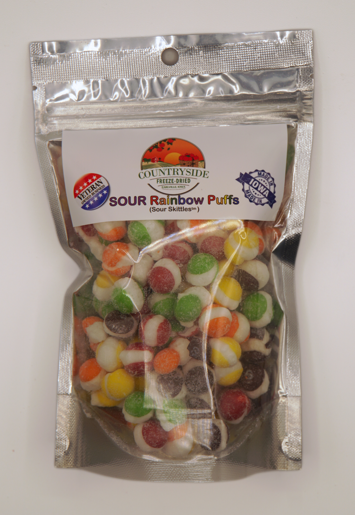 Freeze-Dried Sour Rainbow Puffs